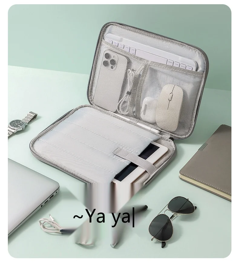 Leichte Tablet-Tragetasche 11-15,6 Zoll Oxford-Handtasche für iPad mit Plüschfutter – Detail 14