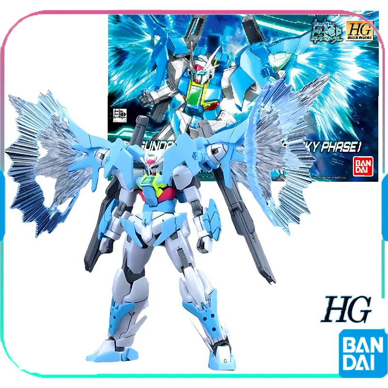 

Bandai Original HG GLNOAM 00 SKY HIGHER THAN SKY PHASE Anime Action Figure Assembly Toys for Gift Collectible Model