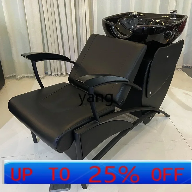 

lmm shampoo bed, sitting ceramic basin flushing bed, special flushing bed for hair salon