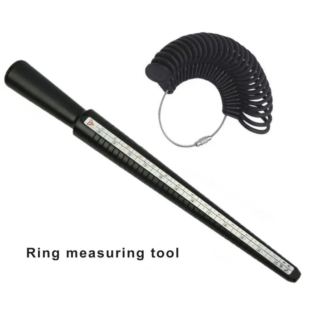 Mandrel Ring Sizer Plastic Ring Measuring Tool Accurate Finger Size Gauge Us0-13 Ring Sizer Mandrel for Jewelry Adjustable Size