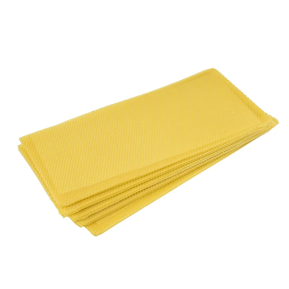 10Pcs Beeswax Sheets Candle Making Craft DIY Kits Honey Candles Maker Full Bees Wax Honey Comb Beekeeping Foundation Sheets New