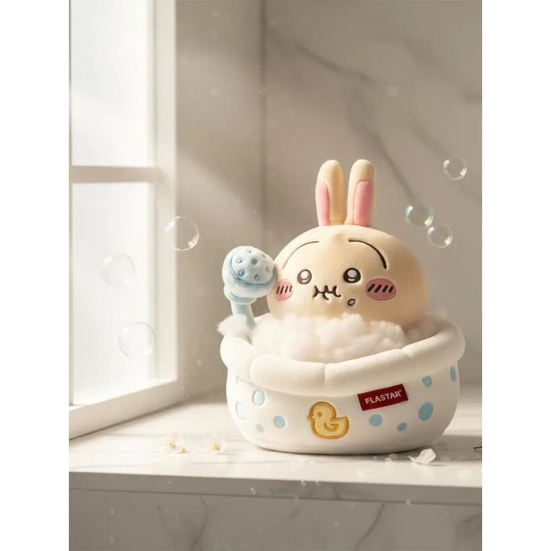 Chiikawa Bathtub Bath Plush Toy Kawaii Usagi Hachiware Pendant Ins Korean Style Design Plate Cartoon Anime Friend Birthday Gift