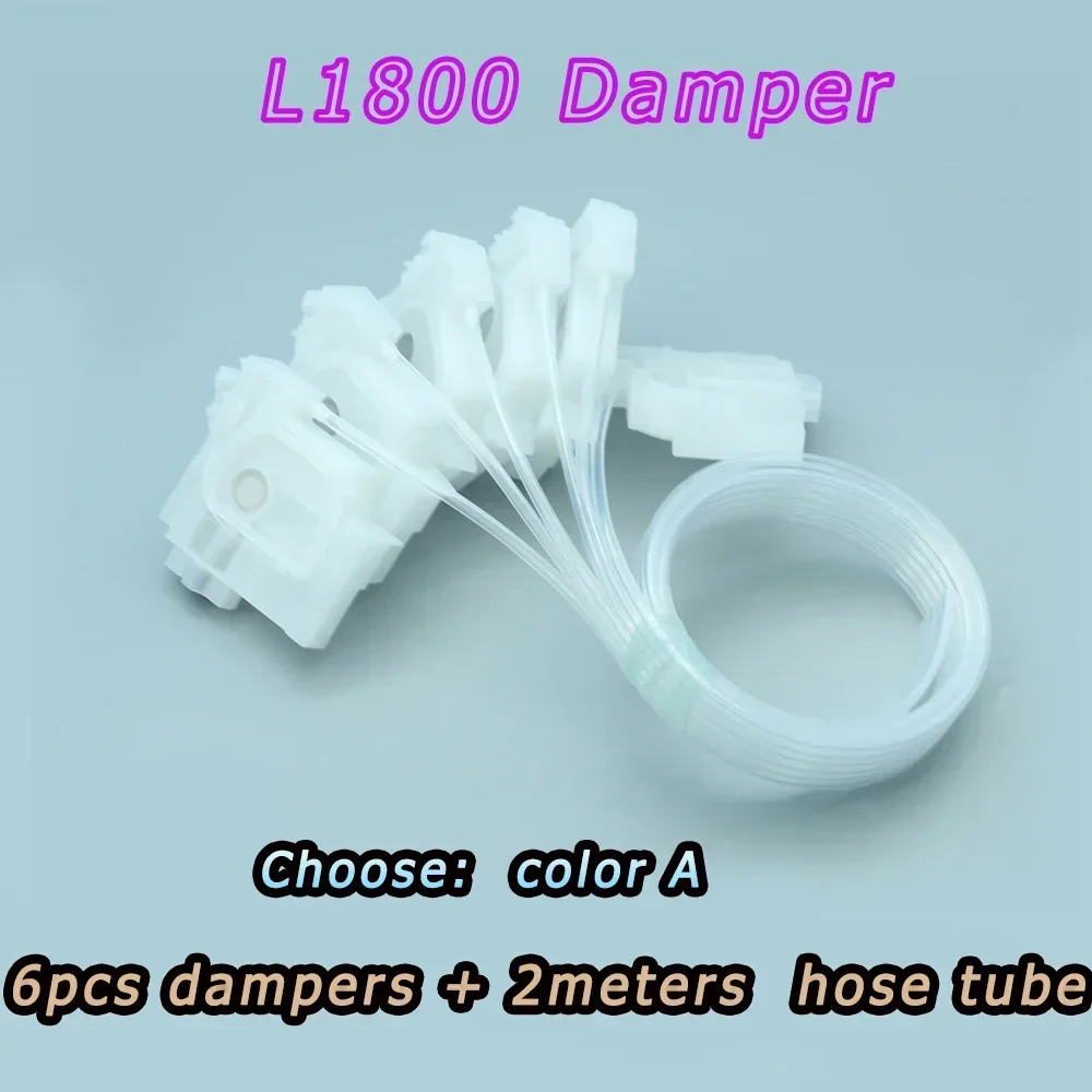 L805 DTF Ink Damper Kits for Epson L200 L210 L801 L805 L810 L850 L1800 L1300 L1455 Printer Dumper with 2 Meters Tube Ink Hose