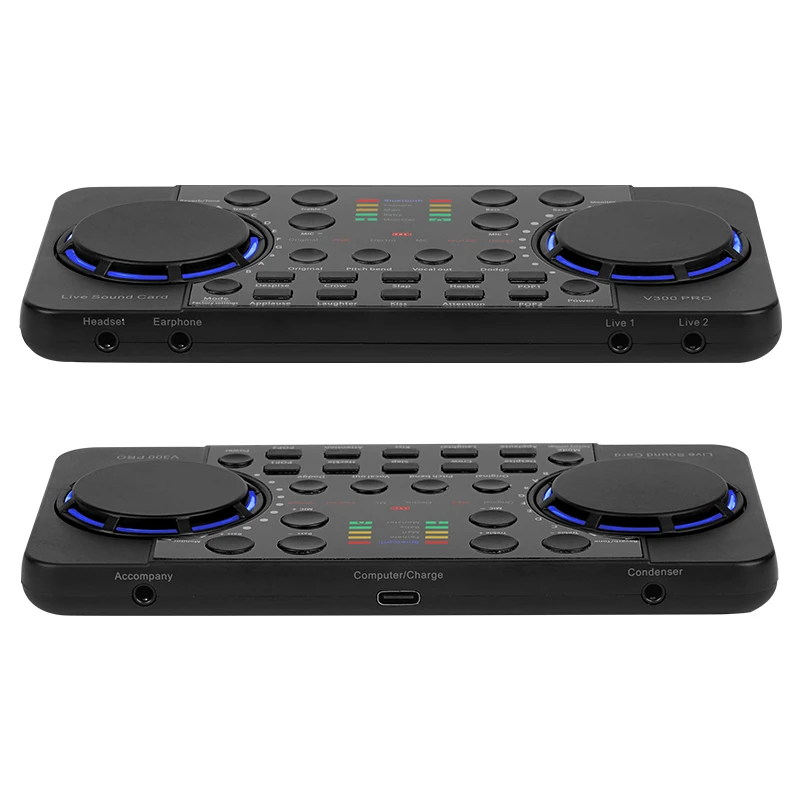 Dez itens tlf xtuga v300 pro pci placa de som redução ruído trocador voz para streaming ao vivo podcasting cantando telefones celulares co