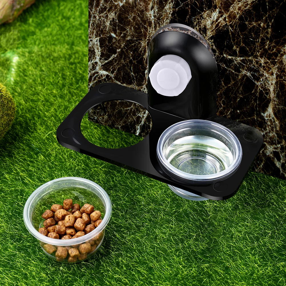 

2 Pcs Reptile Feeding Bowl High Capacity Plastic Pet Supplies Worm Container Durable Space Saving Suitable for Tanks Boxes