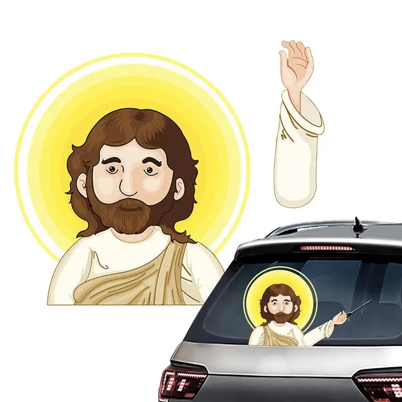 Car Decal Stickers Christian Stickers Cute Wiper Stickers Unique PVC Rear Window Stickers Rear Wiper Decal For Trucks Cars SUVs