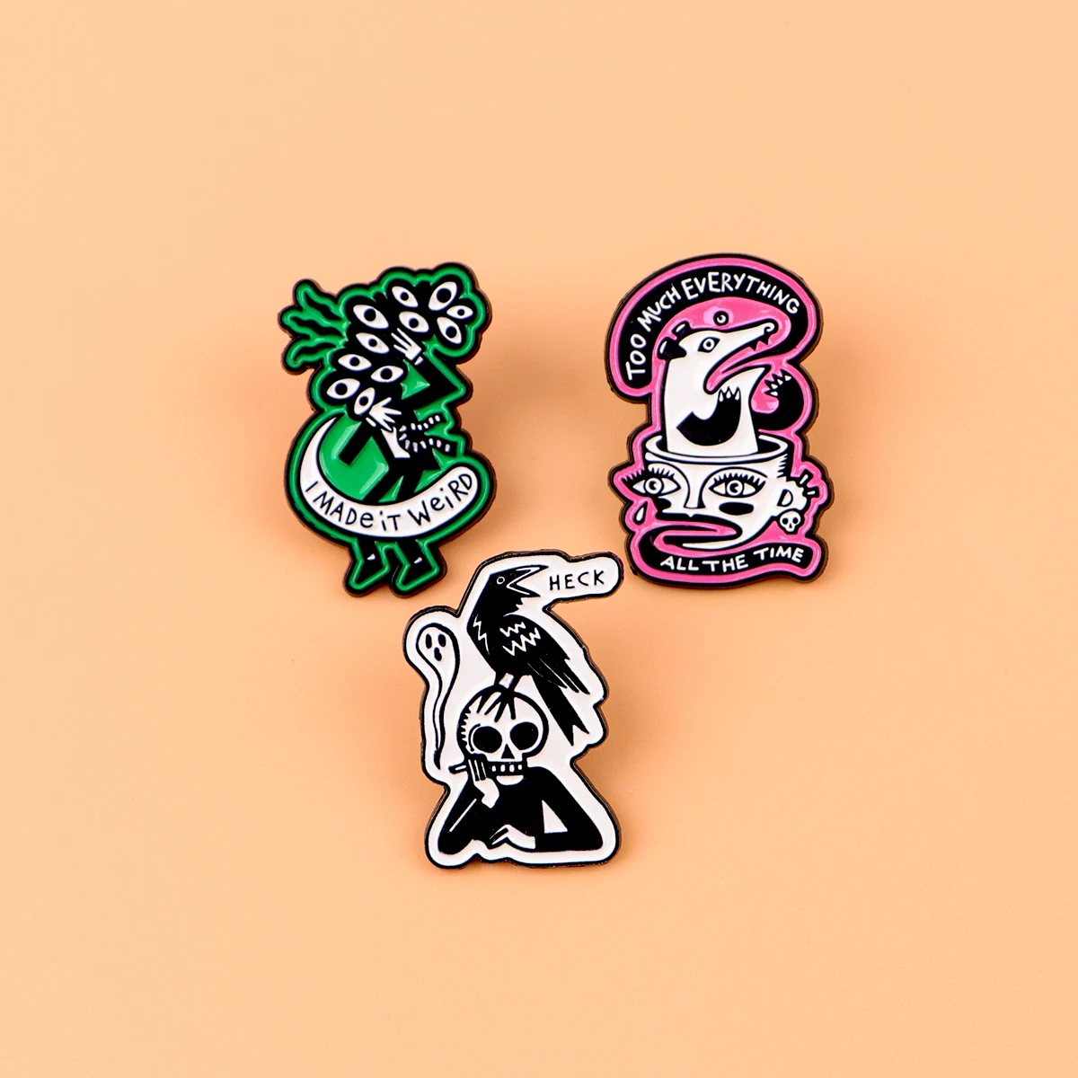 Black Cat You Smell Like Drama Enamel Pin Motivational Quotes Badge Brooch Backpacks Bag Collar Lapel Decoration Jewelry Gifts