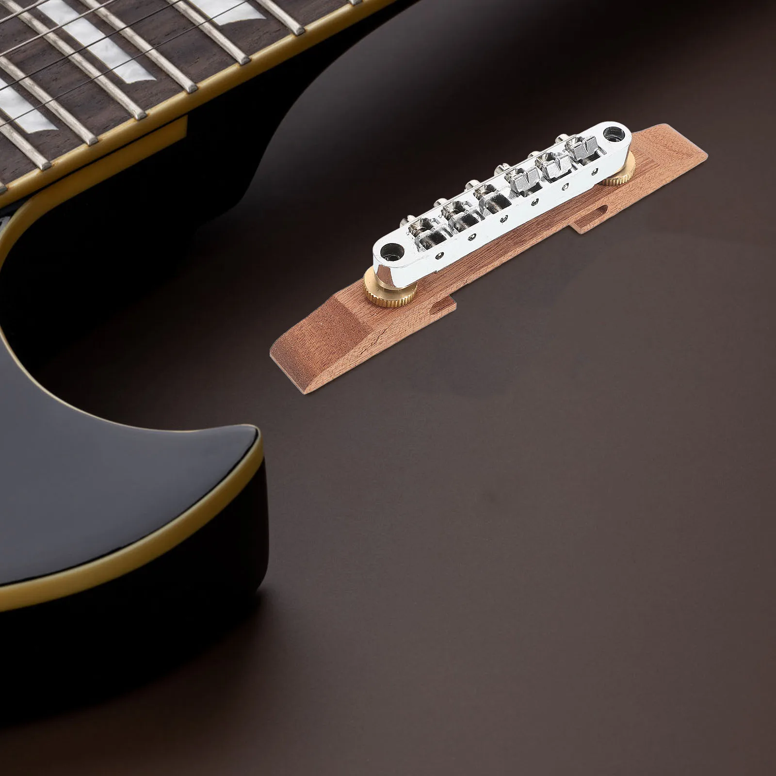 

Electric Guitar Bridge Roller Wood Zinc Precision Installation Adjustable Bass Saddle Tremolo Eight string Block Accessory