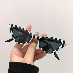 Vintage Triangle Cat Eye Sunglasses Women Fashion Trending Luxury Brand Designer Classic Sun Glasses Sexy Lady Punk Shades UV400