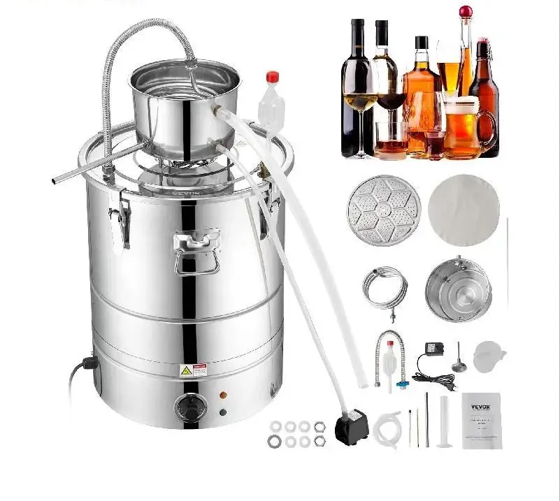 30/50L Stainless Steel Alcohol Distiller Alcohol Still Essential Oil Brewing DIY Whisky Wine Brandy Distillery Home Use