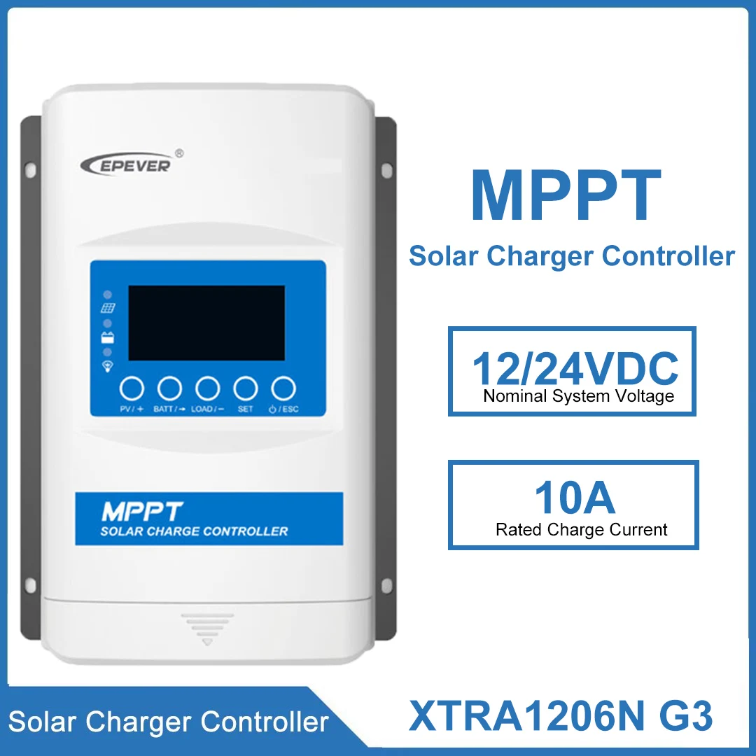 10A XTRA1206N G3 XTRA1210N G3 EPEVER   Solar Charge Controller 12/24VDC With Waterproof And Dustproof Design