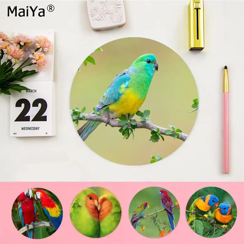 

Bird Parrot Mousepad Rubber Small Speed Version Game Computer Keyboard Office Table Mat PC Laptop Mouse Mat Writing Desk Mats