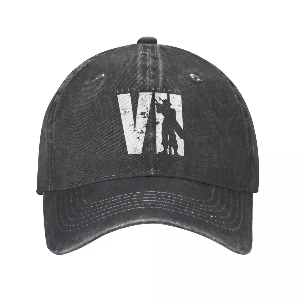 Final Fantasy VII Denim Baseball Cap Minimal Logo Men Women Design Trucker Hat Stylish Outdoor Sports Sunscreen Baseball Caps
