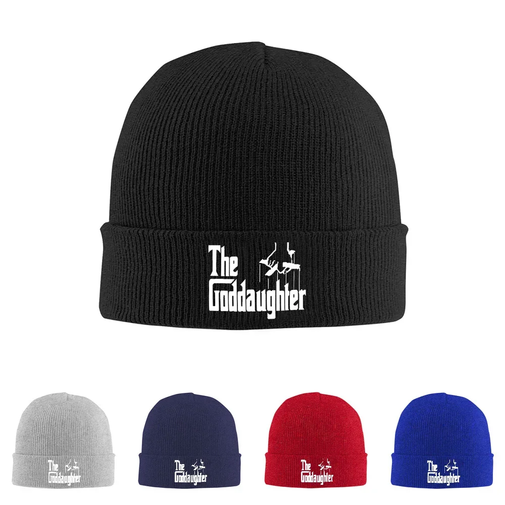 2026 Puppet hand controlling text goddaughter Men Women Unisex Knitted Hat Beanie Pullover Cap Winter Thermal Warm Christmas Out