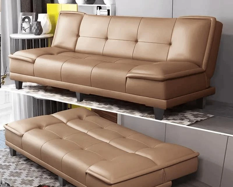 

Customizable cat paw leather simple sofa bed integrated dual use