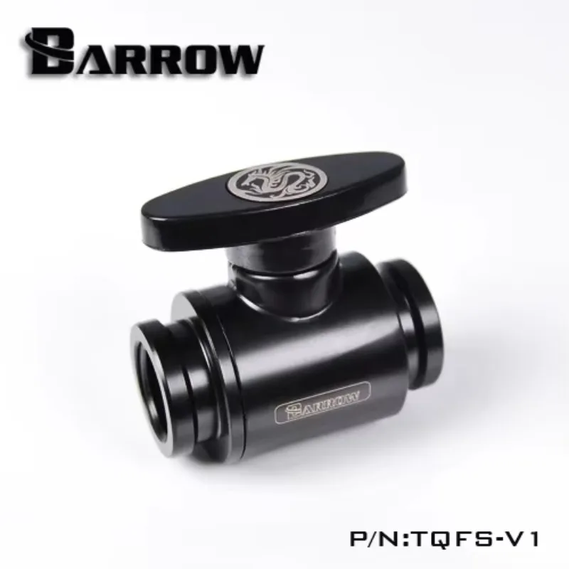 Barrow TQFS-V1 Black / Silver / White G1 / 4 MINI Handle Double Internal Sealing Ball Valve, Plastic Handle, Brass Body