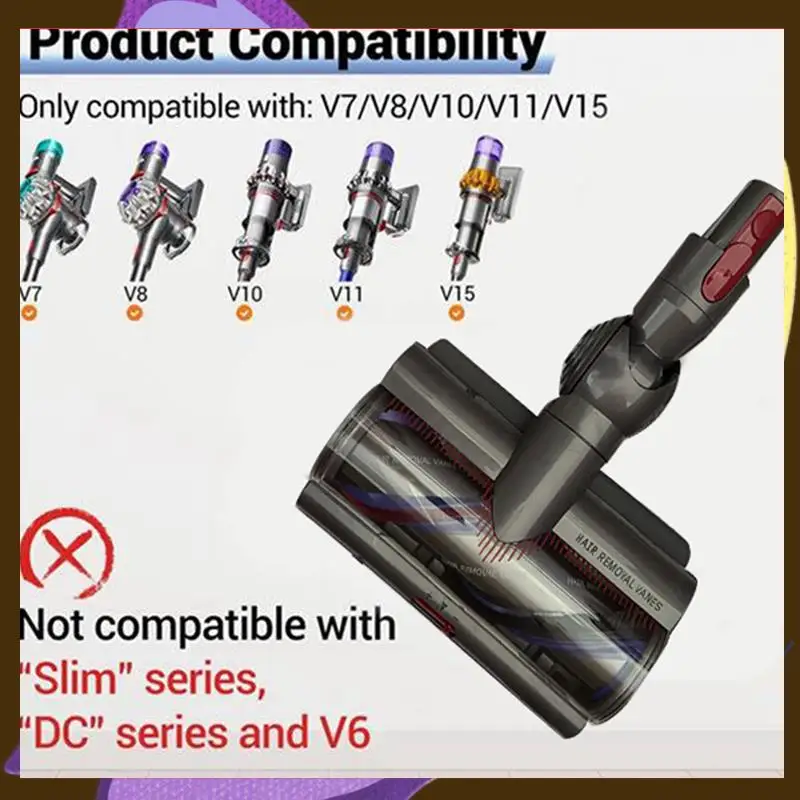 

Quick-Release Direct Drive Brush Head For Dyson V7/V8/V10/V11/V15 Vacuum Cleaner Parts For Hardwood Floor-T33C