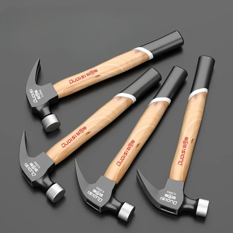 High-carbon Steel Claw Hammer Wooden Handle Small Woodworker Special Hammer Professional Woodworking Multifunction Hand Tools