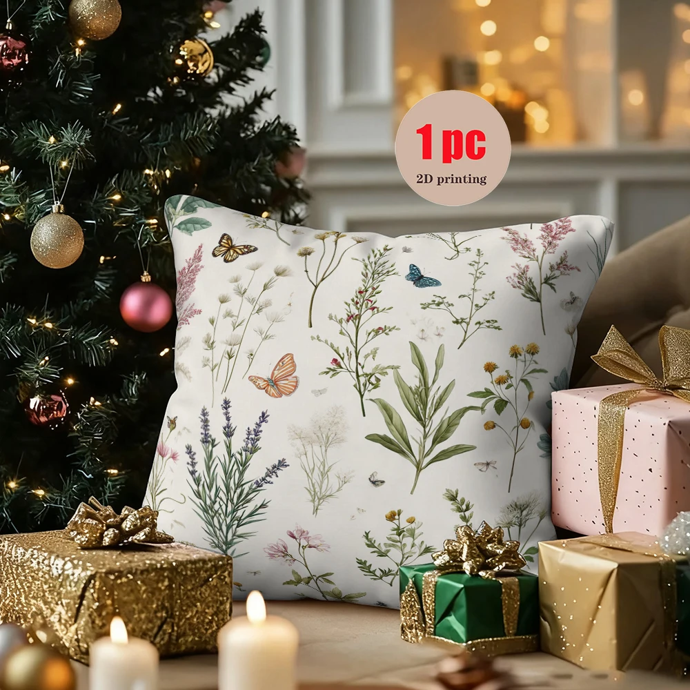 نمط تشبه الشجرة الزرقاء على كيس وسادة من البوليستر المسامي لغرفة المعيشة وغرفة النوم وديكور الشرفة الخارجية #3