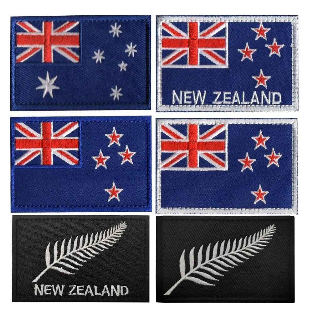 Embroidery In Australia - شارة علم نيوزيلندا وأستراليا مقاس 8*5