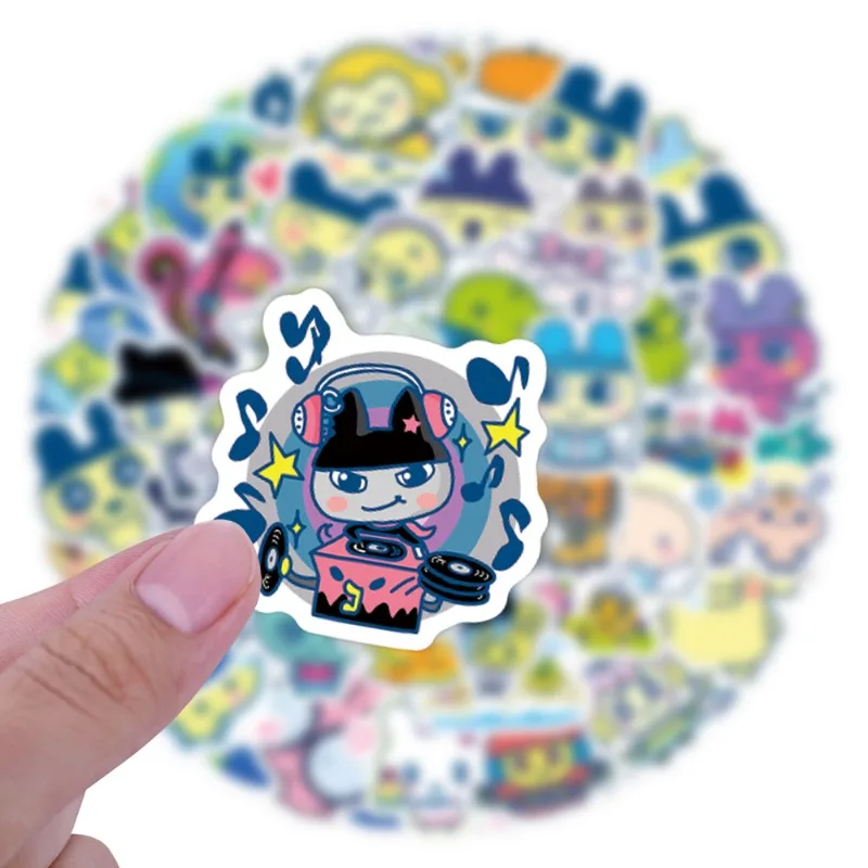 Tamagotchi Mametchi Kuchipatchi Mimitchi Cartoon-Graffiti-Aufkleber Kreative Animations-Dekorationsaufkleber – Detail 4