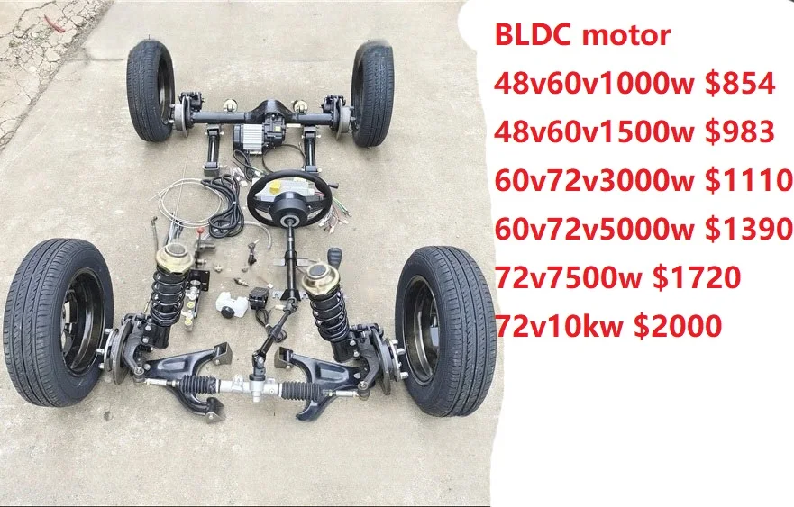 5/13/16k Motor Independent Suspension Buggy Electric Car ATV Front Swingarm Wishbone Front Rear Axle Drive Kit With Wheel for
