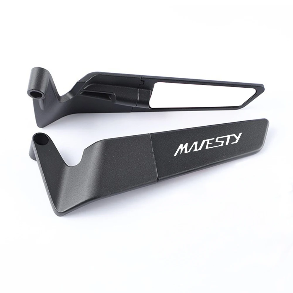 For Yamaha Majesty 125 250 400 Majesty400 Motorcycle Wind Wing Rearview Mirror Rotatable Aluminum Alloy Side Mirrors - view 2