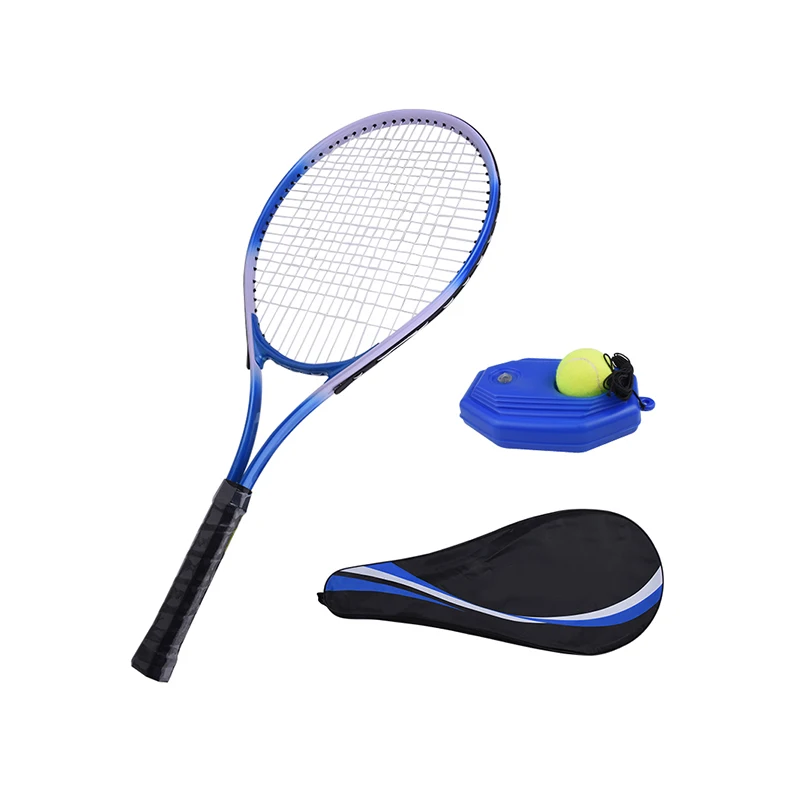 Adults Shaft Trainer Ball Tennis Racket Tennis Racquet Strings Set Beach Racket Carbon Paddle Equipment Tennis Racket Bag