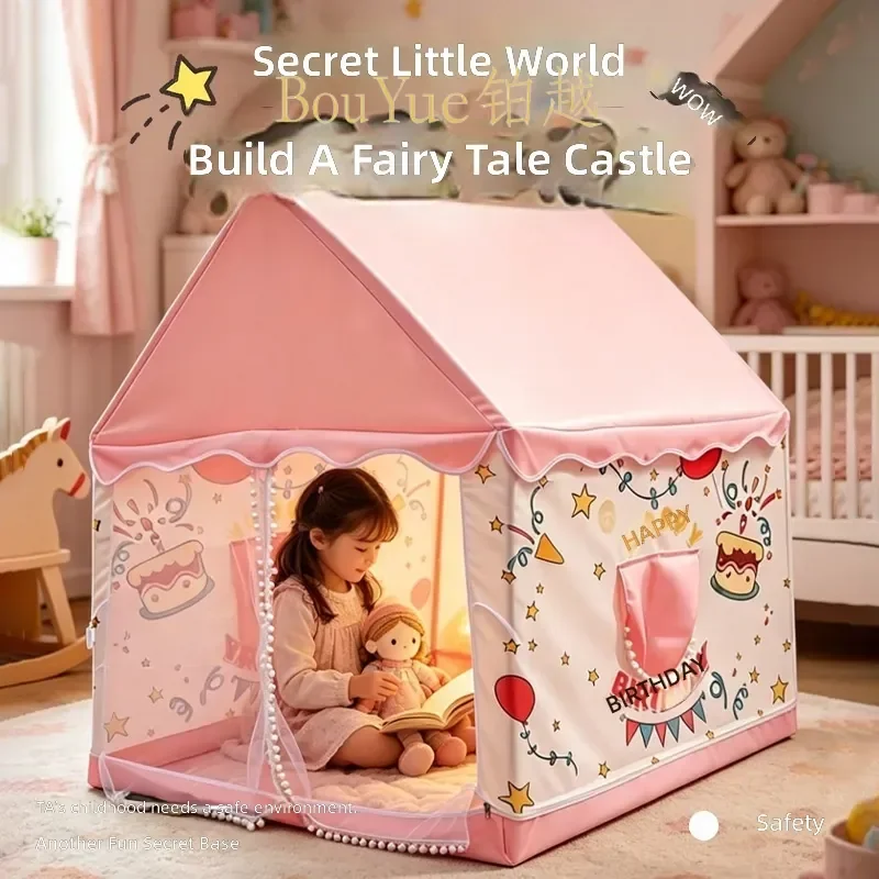 Princess Castle Tent for Girls Indoor Playhouse Kids Baby Toy House Small Family Game Fort Children Room Decor Gift