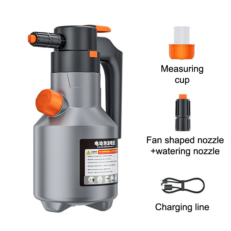 2L Professional Electric Foam Sprayer Motorized Handheld High Pressure Snow Foam Car Wash Sprayer For Car Wash Accessories