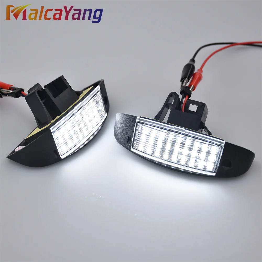 2x For Fiat Ducato For Peugeot Boxer Citroen Jumpy 2000-2006 Error Free Led Number License Plate Lights Parking Tag Lamps 6340A8