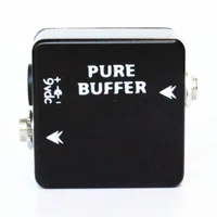 MOSKY Pure Buffer Pedal, Pedal de efecto de guitarra Buffer Carcasa totalmente de metal Accesorios de guitarra Negro