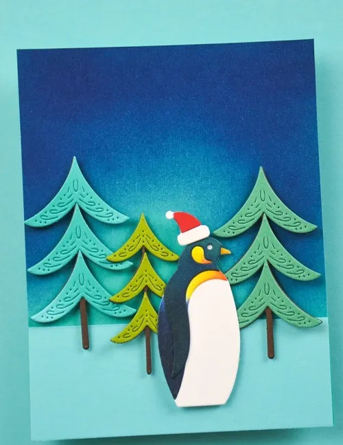 Birch Press Design Chirstmas Block Print Deer PineconeCardinal Penguin Fox Pine Cutting Dies