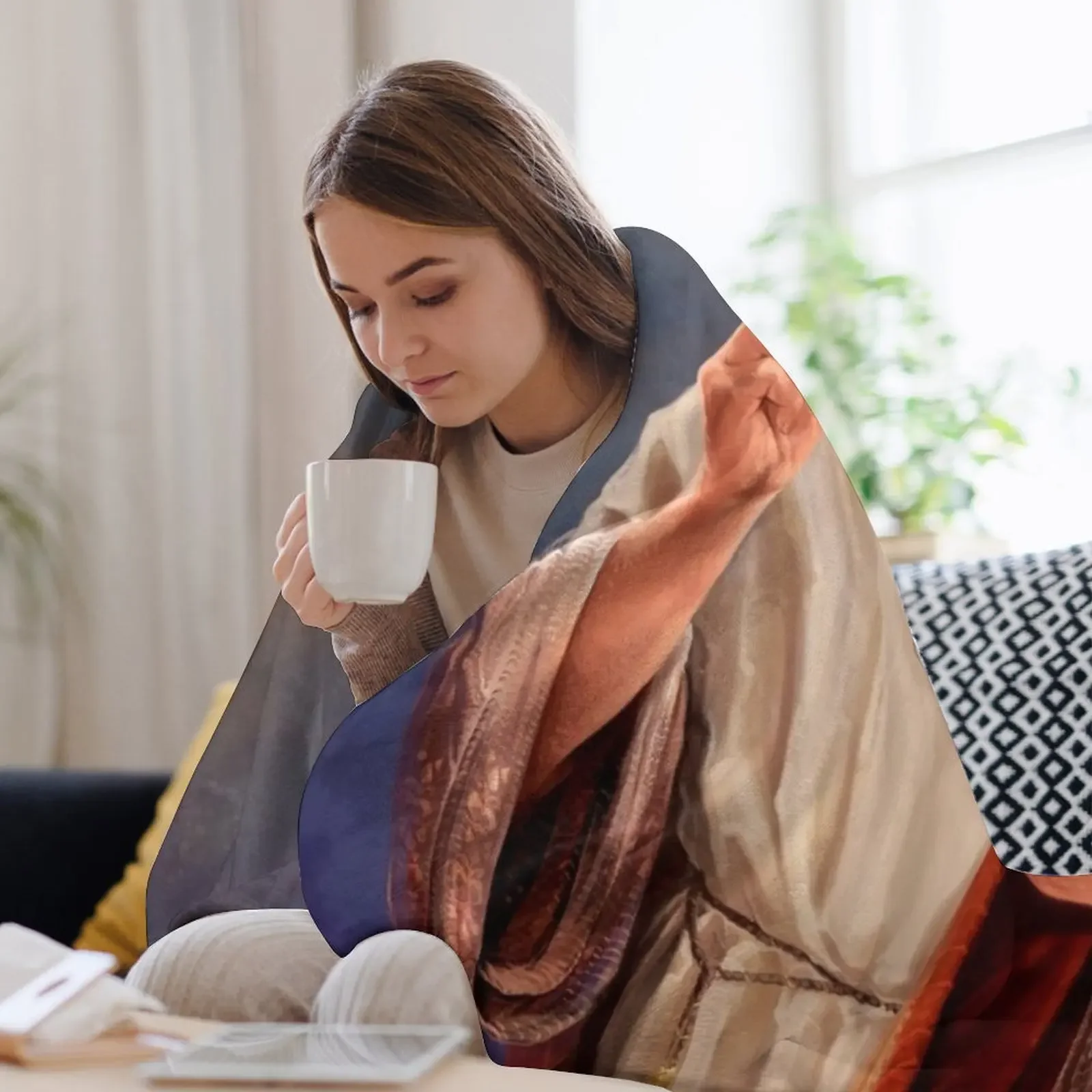 نيكولاس كيج سانت نيكولاس أوف كيج - نيك كيج اللوحة الدينية الأصلية رمي بطانية الصيف قيلولة الزخرفية سرير البطانيات #3