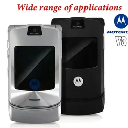 Motorola RAZR V3 - Original Unlocked Bluetooth Flip Phone Fast Talk Vintage Phone FM GSM 850/900/1800/1900 Excellent Quality