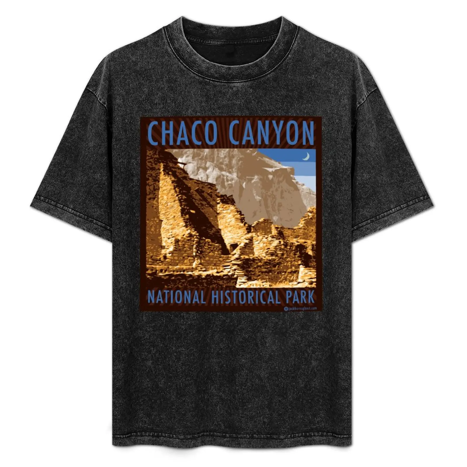Camiseta do Parque Histórico Nacional Chaco Canyon, casual, leve, de verão, manga curta