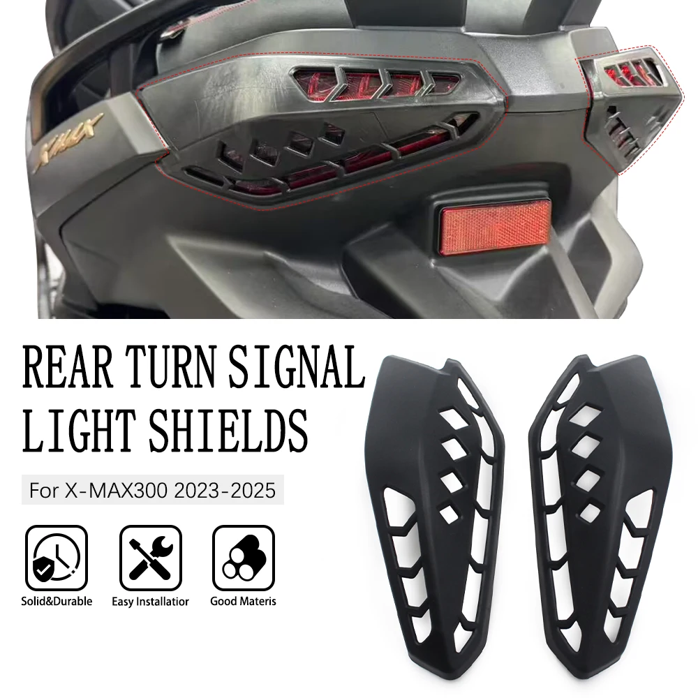 

Motorcycle Tail Light Cover Rear Turn Signal Light Shields Protector Decorative Shell Cap For YAMAHA XMAX300 X-MAX300 2023-2025