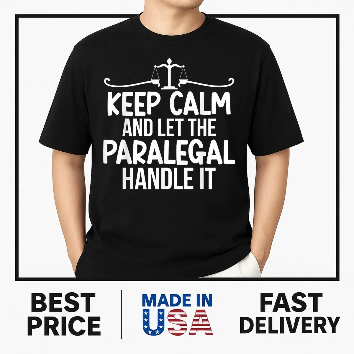Let The Paralegal Handle It Legal Assistant Paralegals T-Shirt NEW ITEM