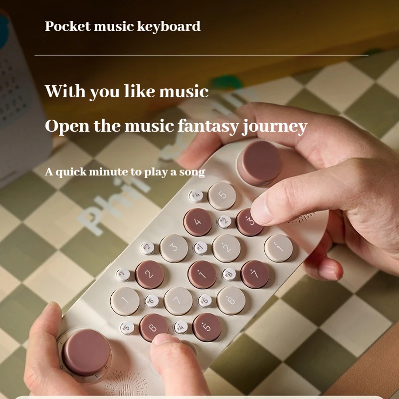 FUPUAL ポケットミュージックキーボード ゲームキーボード ピアノ 電子オルガン 演奏を学ぶ 歌う MIDI 子供のおもちゃの楽器