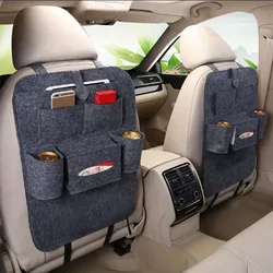 1pc LDQ Felt Car Seat Storage Bag Convenient Organizer for Interior Supplies Goods More Backrest Mounted Small Business Owner