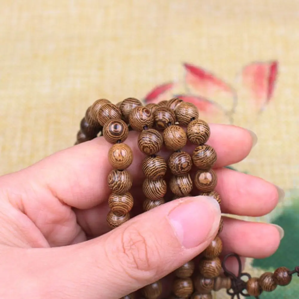 NEW Fashion Beads Bangle Jewelry Tibetan Buddhist Wenge Prayer Beads Rosary Mala Bracelet Buddha
