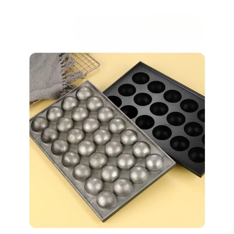 28-hole octopus balls baking pan Food Grade Half ball round bakery pan Non-Stick Semicircle shape baking tray cake molds