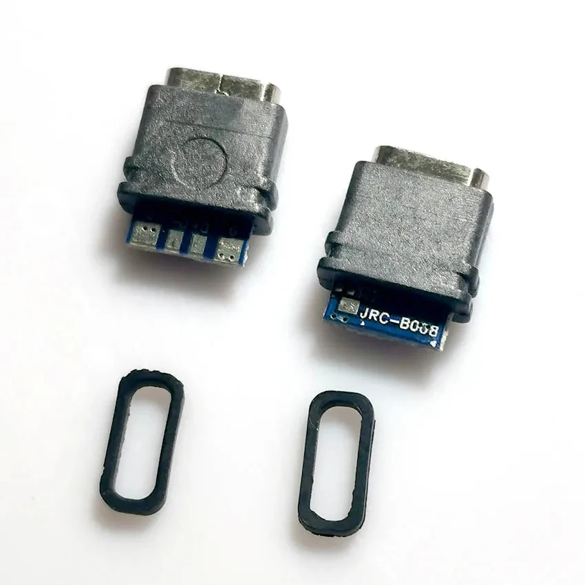 5pcs Waterproof USB C Jack Type-C 4Pin Female Connector Port Data Socket For DIY PCB Solder Design Charging Data Transmission