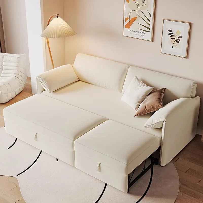 Modern Fabric Convertible Couch Cum Elephant Ears Sofas Bed…