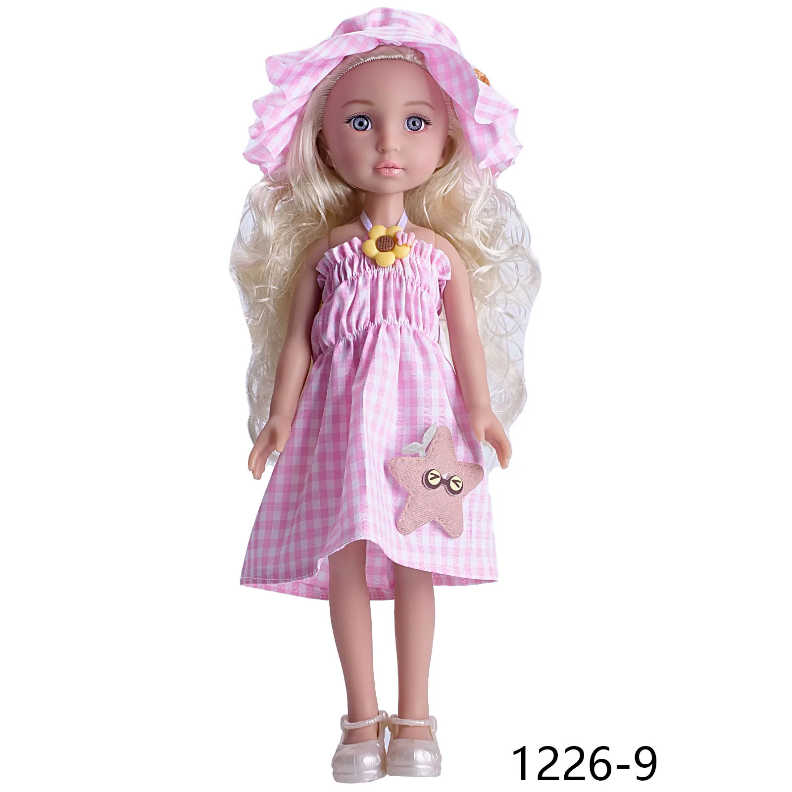1/6 American Style Princess Doll Toy 34cm Movable Joints Realistic Eyes Normal/Black Skin Tones Kids Vinyl Doll Figure For Gift