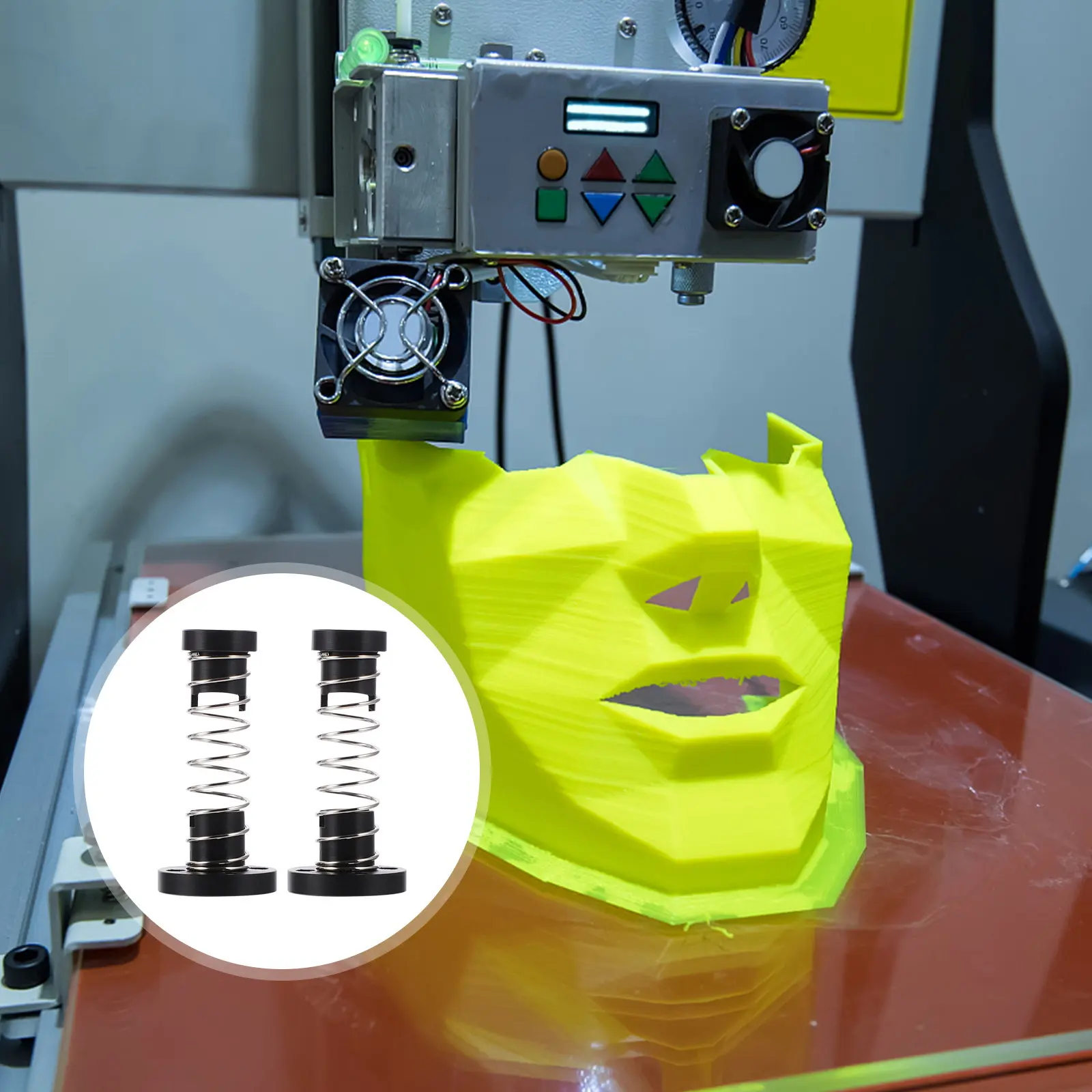 

2 шт. пружинные гайки T8 для шарико-винтовых пар с защитой от люфта, из нержавеющей стали, для 3D-принтеров и шаговых двигателей