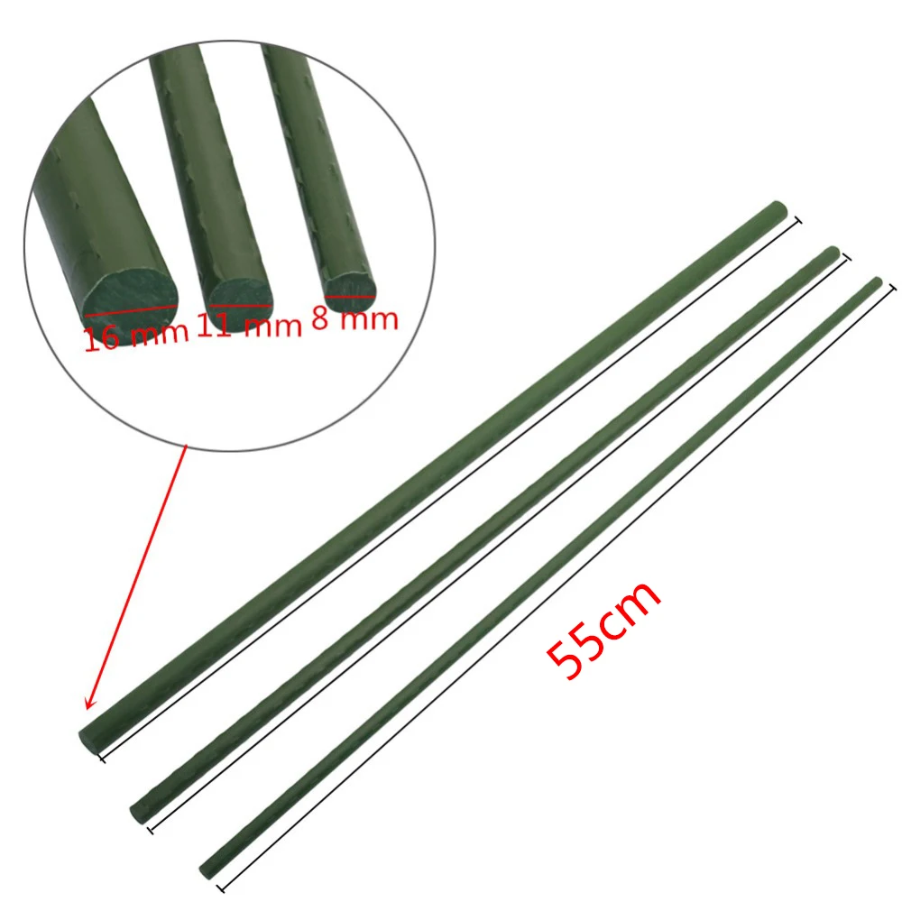 3Pcs Garden Stakes Coated Steel Plant Pole For Fixing Trees And Plants Tomato Sticks Supports For Potted Yard Plant Support