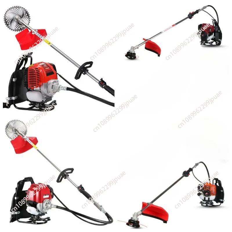 Portable Backpack Grass Cutter 4 Stroke Gas Powered Farm Weeding Trimmer Equipment
