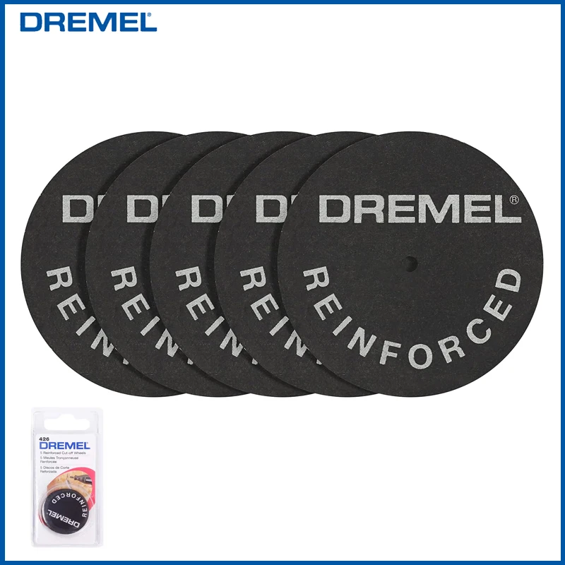 

Dremel 426 Fiberglass Reinforced Cut Off Wheels 32mm Diameter 5pcs Cutting Disc Kit For Rotary Tool Cutting Grooving Trimming