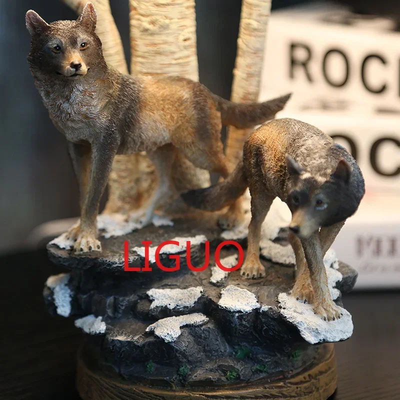 Modern Resin Wolf Table Lamps, Lâmpada Animal, Leitura de Cabeceira, Mesa de Luz para Sala de Estar, Quarto, Home Decor, Suporte de LED